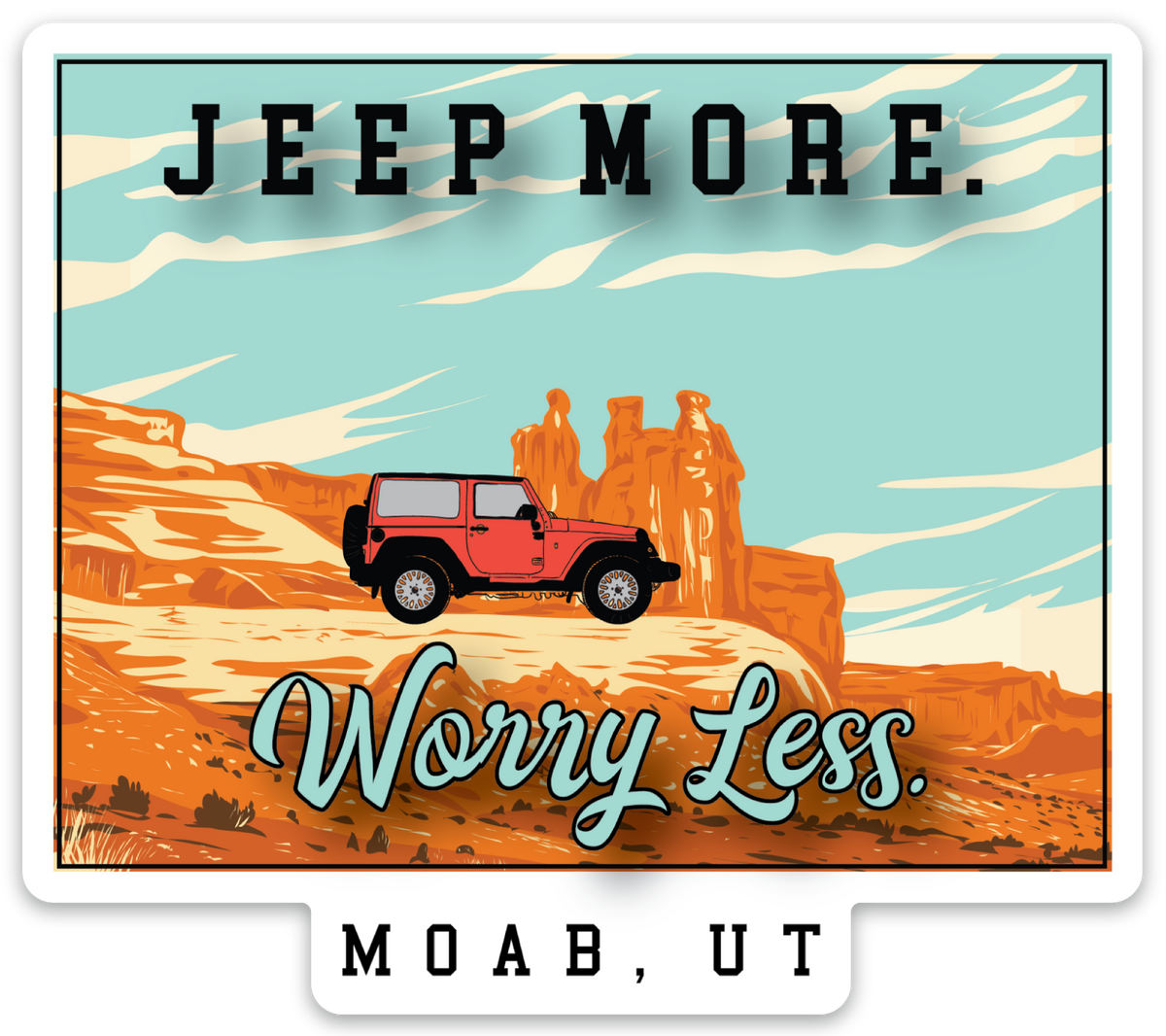 Jeep More. Worry Less. Magnet