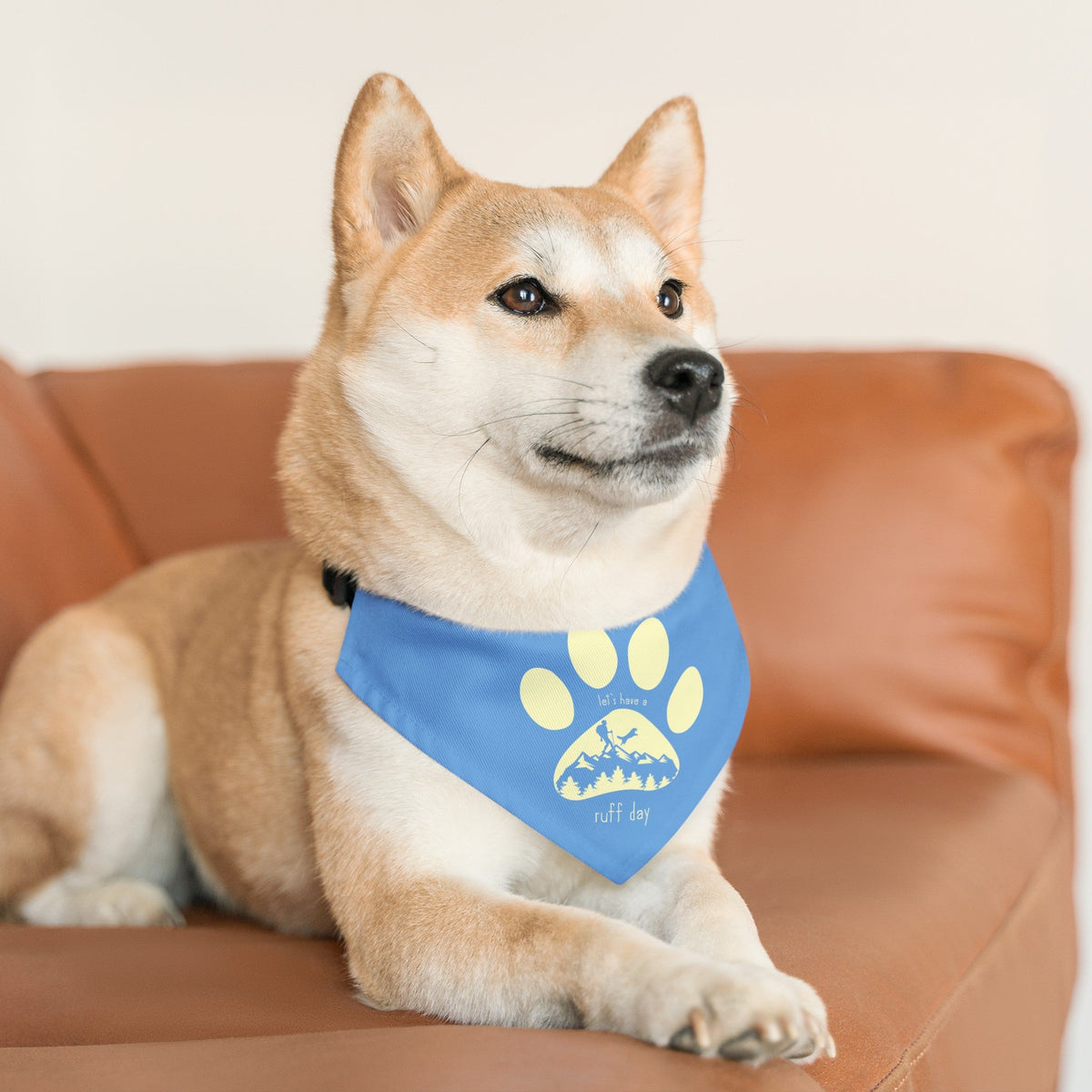 Let's Have a Ruff Day Pet Bandana with Collar