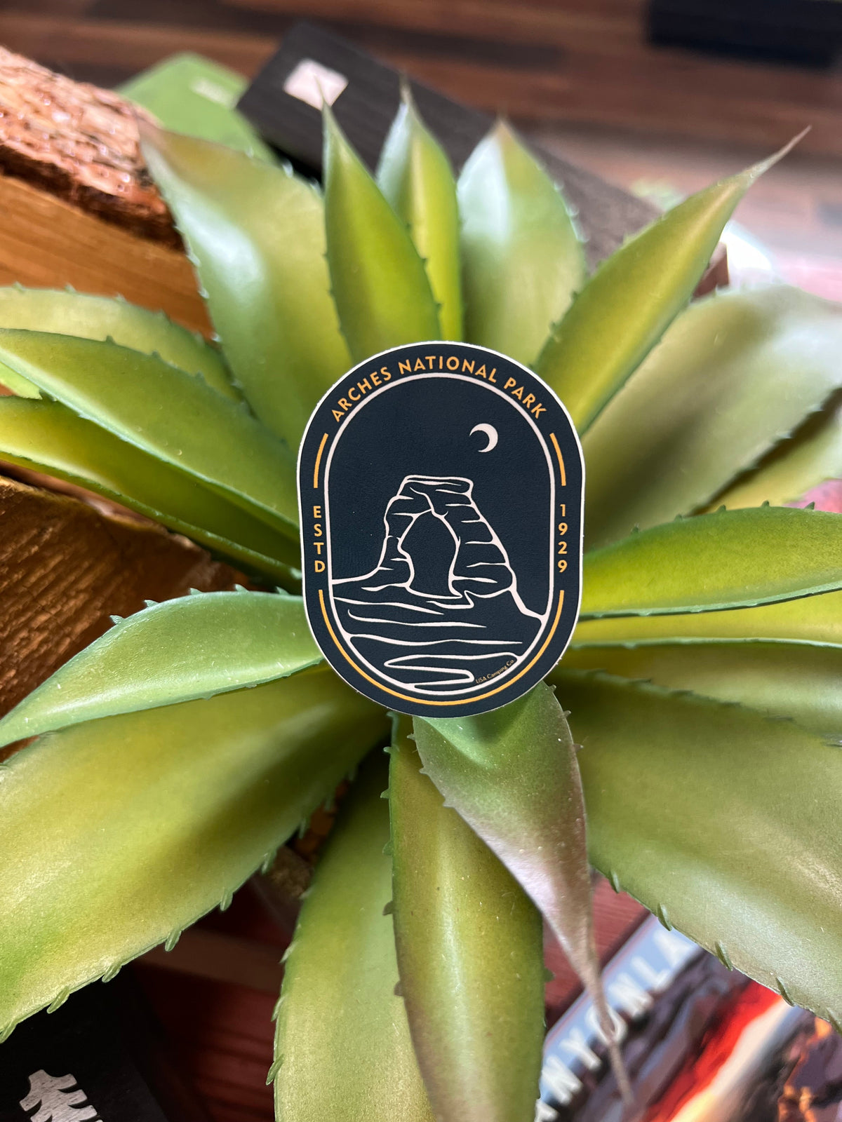Arches National Park Oval Badge Sticker