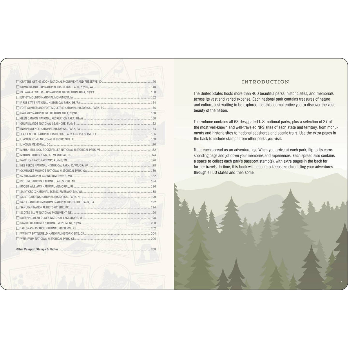 USA National Parks Passport Book
