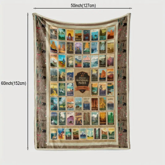 National Parks Fleece Blanket